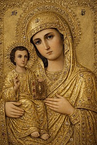 Православна ікона «Праворучиця», XVIII- IX століття.